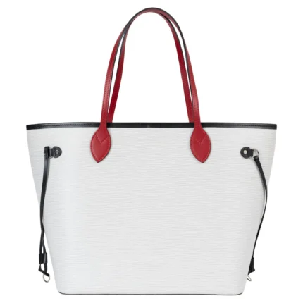 LOUIS VUITTON blanc rouge rouge Cuir Epi NEVERFULL MM Fourre-tout